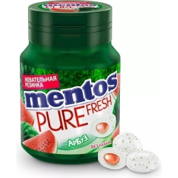 Жевательная резинка Mentos Pure Fresh Арбуз 54 г (46227751)