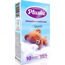 Носовой платок бумажный Plushe Classic 2 слоя 10 листов (7942361012694)