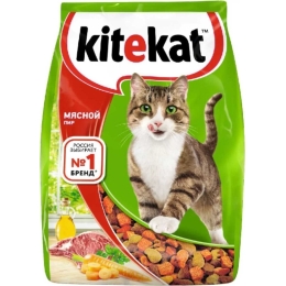 Сухой корм для кошек Kitekat мясной пир с мясом 350 г (4607065371166)