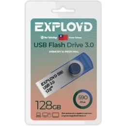 USB флэш-накопитель EXPLOYD EX-128GB-590 синий