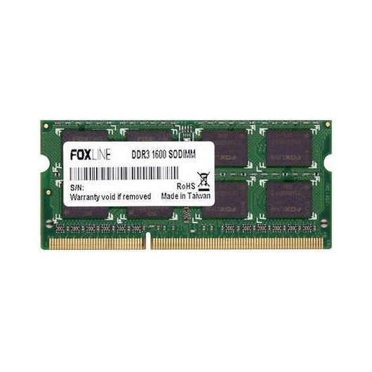 ОЗУ Foxline FL1600D3S11L-8G SODIMM 8GB 1600 DDR3L CL11 512x8 1.35V