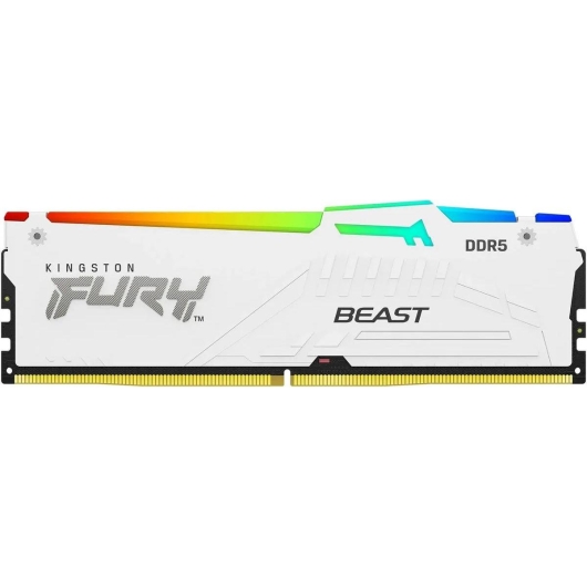 ОЗУ Kingston Fury Beast KF564C32BWEA-16 DDR5 - 1x 16ГБ 6400МГц, DIMM, White, Ret