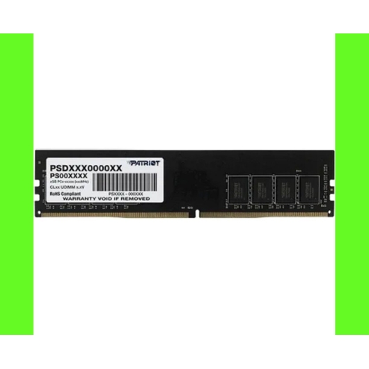 ОЗУ PATRIOT Signature Line PSD48G32002 DDR4 8Гб Module capacity 8Гб Количество 1 3200 МГц Множитель частоты шины 22 1.2 В