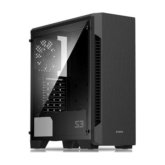 Корпус Zalman Miditower S3 TG черный без БП ATX 5x120mm 2xUSB2.0 1xUSB3.0 audio bott PSU