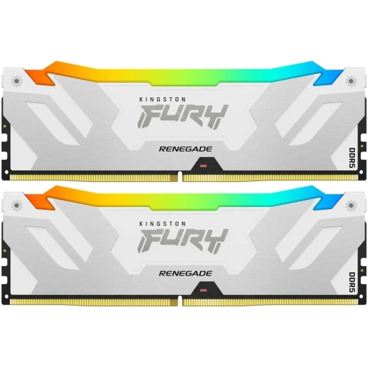 ОЗУ Kingston Fury Renegade KF576C38RWAK2-32 DDR5 - 2x 16ГБ 7600МГц, DIMM, White, Ret