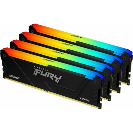 ОЗУ Kingston Fury Beast RGB KF426C16BB12AK4/64 64GB 2666MT/c DDR4 CL16 DIMM (Kit of 4)