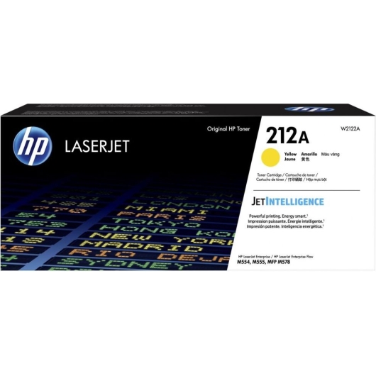 Картридж лазерный HP 212A W2122A желтый (4500стр.) для HP CLJ Enterprise M554/M555