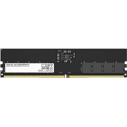 ОЗУ CBR CD5-US08G48M40-01 DDR5 DIMM (UDIMM) 8GB PC5-38400, 4800MHz, CL40, 1.1V