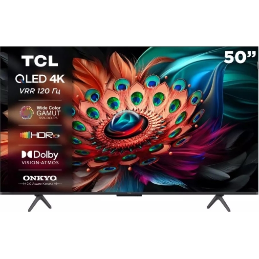 Телевизор 50" TCL 50C655, Smart, 4K