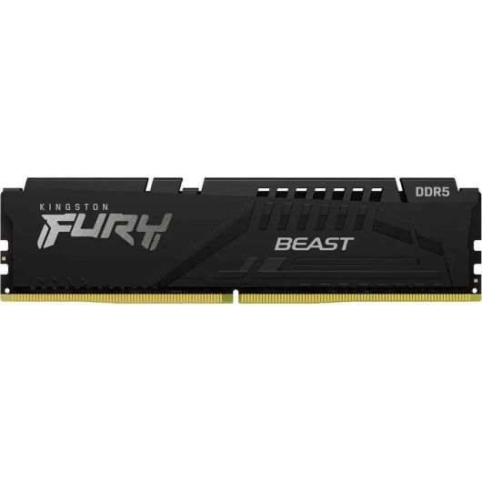 ОЗУ Kingston Fury Beast Black XMP CL30 (KF560C30BB-16) DDR 5 DIMM 16Gb PC48000, 6000Mhz, (retail)