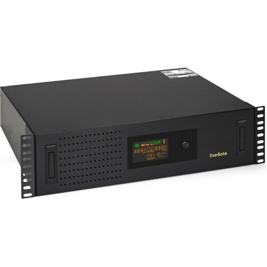 ИБП ExeGate ServerRM UNL-3000.LCD.AVR.2SH.3C13.USB.3U (EX293852RUS) 3000VA/1800W Black