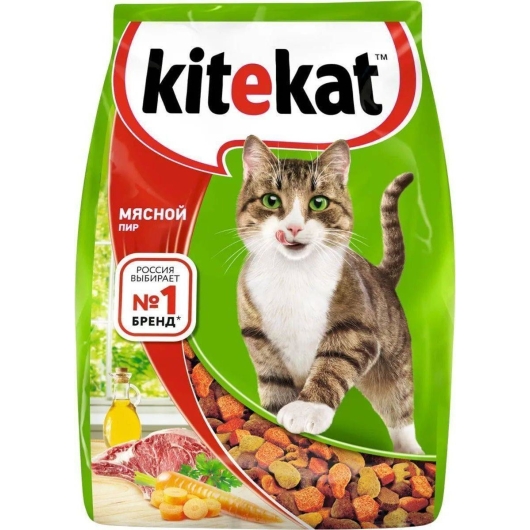 Сухой корм для кошек Kitekat Мясной пир с мясом 1.9 кг (4607065371203)